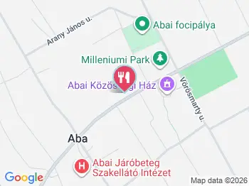 Mandala Cukrászda és Fagyizó Aba a térképen