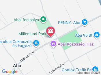 Millenniumi időkapszula Aba a térképen