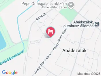 Borostyán Apartmanház Abádszalók a térképen