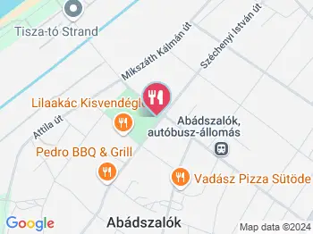 Kuckó Fagyi & Café Abádszalók a térképen