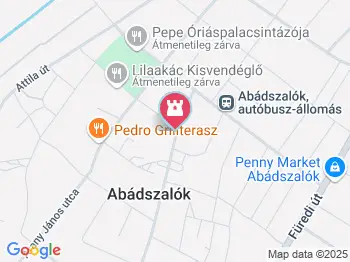 Szovjet Hősök emlékműve Abádszalók a térképen