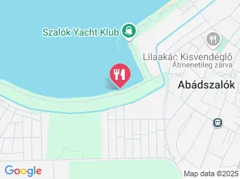 Tisza Hercegnője szállodahajó Abádszalók a térképen