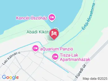 Tündérfátyol Szállodahajó Abádszalók a térképen