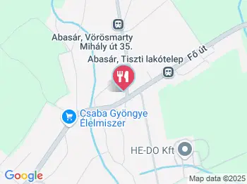 Fekete Kecske Csárda Abasár a térképen