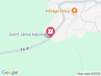 Szent János kápolna Abasár a térképen