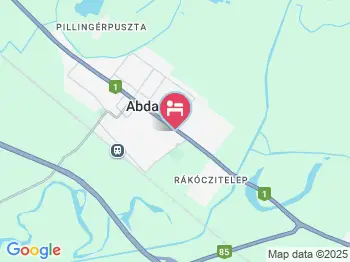 3 Sárkány Vendégház Abda a térképen