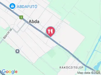 Gulyás Csárda Abda a térképen