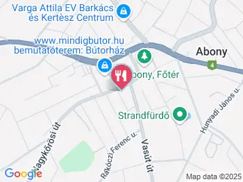 Félegyházi Pékség 31. sz. Mintabolt Abony a térképen