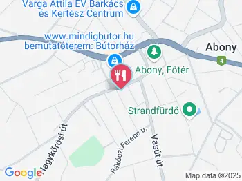 Mediterrán Pékség Abony a térképen