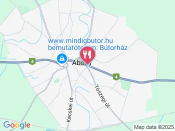 Móricz Vendéglő Abony a térképen