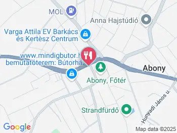 Taverna Söröző & Pizzéria Abony a térképen