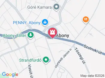 Ungár-kúria Abony a térképen