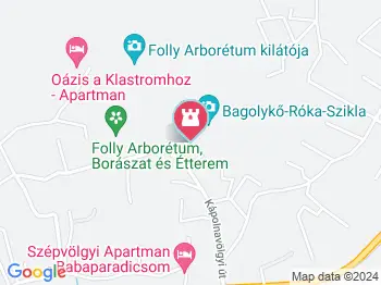 Bagolyszikla Ábrahámhegy a térképen