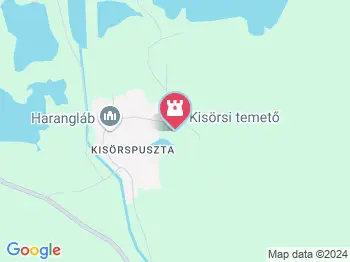 Harangláb Ábrahámhegy a térképen