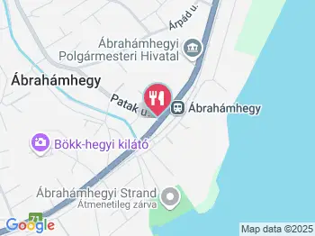 Muskátli Vendéglő Ábrahámhegy a térképen
