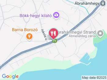 Nádas Vendéglő Ábrahámhegy a térképen