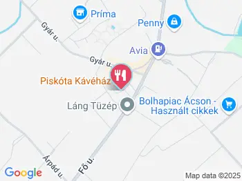 Piskóta Kávéház Ács Ács a térképen