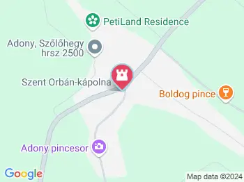 Szent Orbán-kápolna Adony a térképen