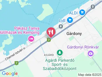 Csutora Étterem Agárd a térképen