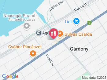 Nádas Étterem Agárd a térképen