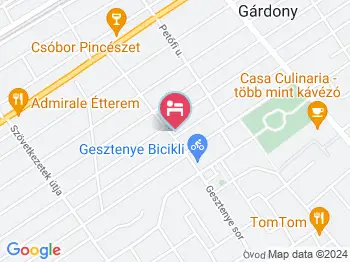 Romantika Vendégházak Agárd a térképen