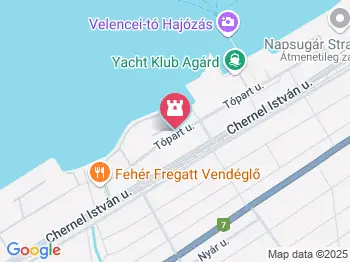 Sárkányhajó Velence Agárd a térképen