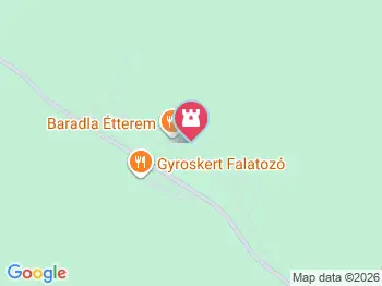 Baradla ösvény Aggtelek a térképen