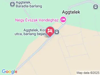 Éden Vendégház Aggtelek a térképen