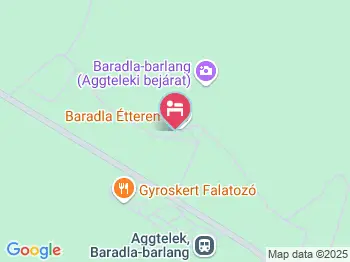 Nomád Baradla Kemping Aggtelek a térképen