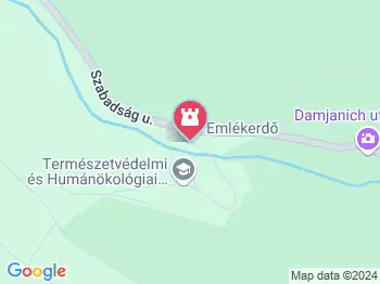 Emlékerdő Agostyán a térképen