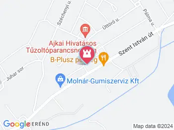 Bányász család Ajka a térképen