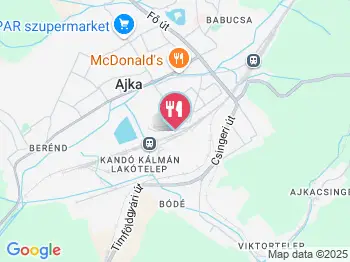 Európa kisvendéglő Ajka a térképen
