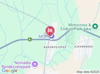 Hajnal Panzió Ajka a térképen