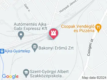 Kristályfürdő Ajka a térképen