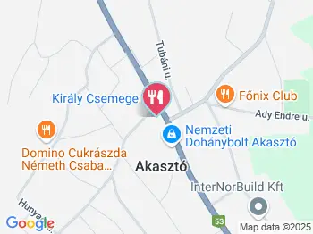 Oázis Cukrászda Akasztó a térképen