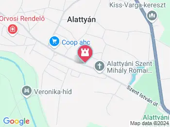 Gecse Árpád Emlékház Alattyán a térképen