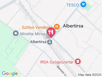 Kantin kocsma Albertirsa a térképen