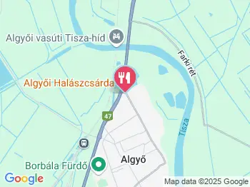 Algyői Halászcsárda Algyő a térképen