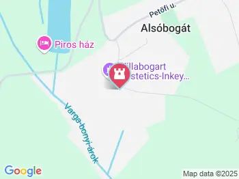 Festetics-Inkey kastély Alsóbogát a térképen