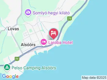 Aranysas Bungalow Alsóörs a térképen