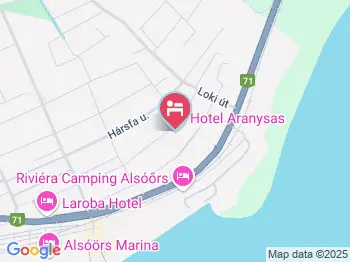 Aranysas Hotel Alsóörs a térképen