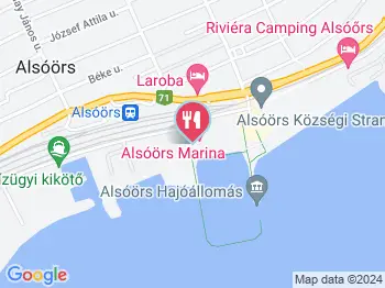 Fedélzet Bisztró Alsóörs a térképen