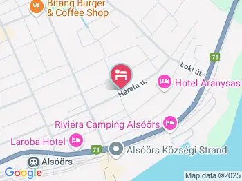 Hársfa Nyaraló Alsóörs a térképen