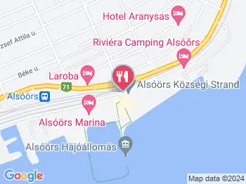 János Pince Udvarház Alsóörs a térképen