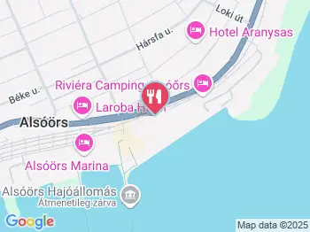 Kis Piros Étterem Alsóörs a térképen