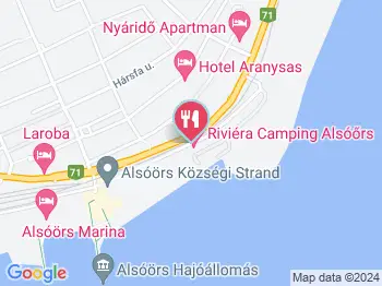 La Palmera Alsóörs a térképen