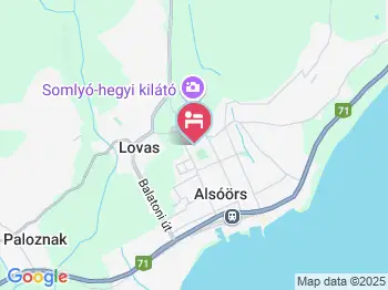 Lijoli Vendégház Alsóörs a térképen