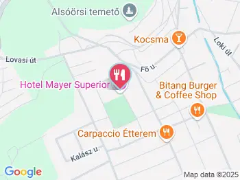 Hotel Mayer Étterme Alsóörs a térképen