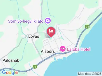 Szandra Panzió Alsóörs a térképen