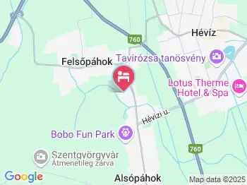 Antónia Wellness Vendégház Alsópáhok a térképen